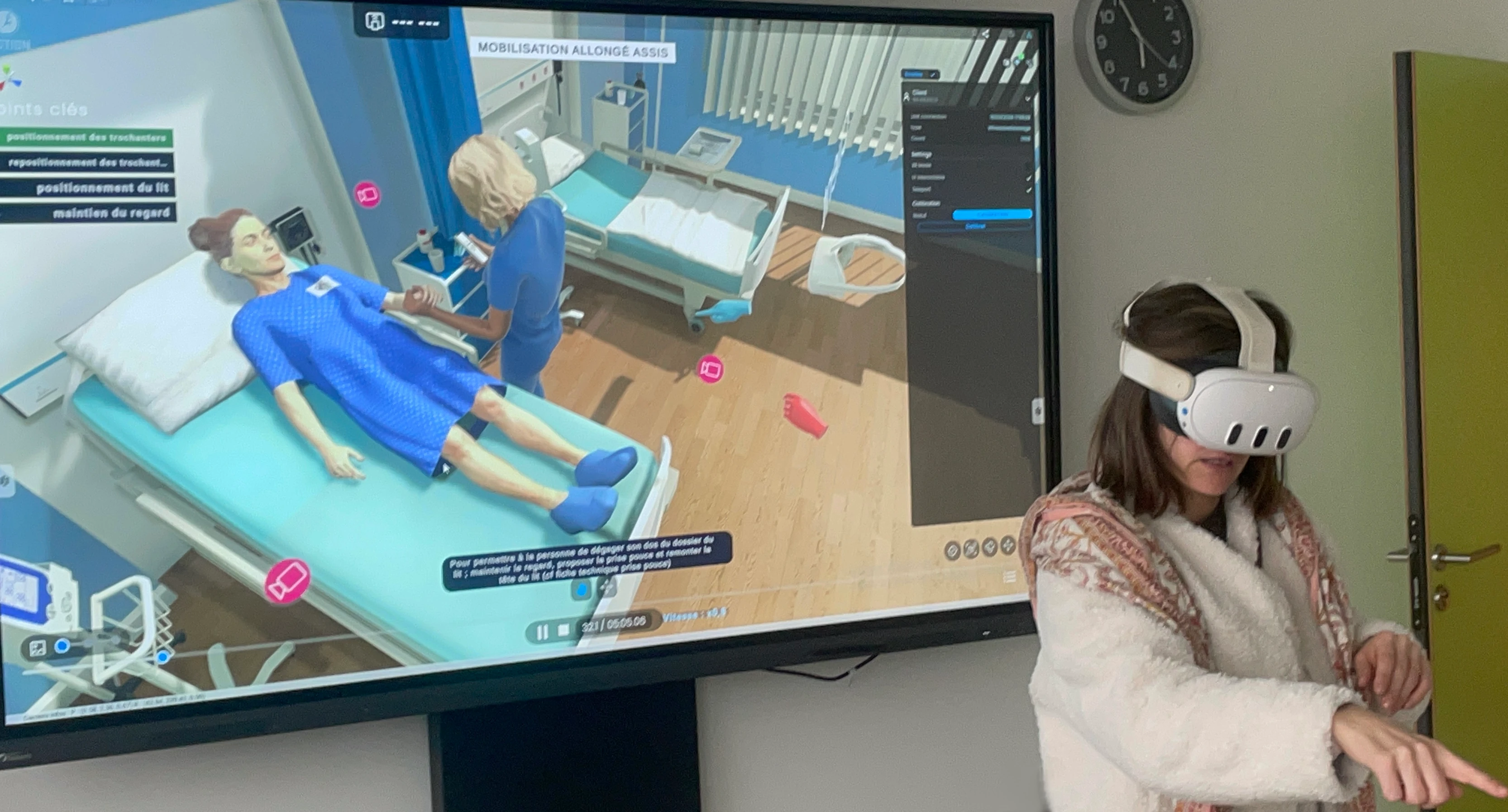 Jumeau numérique patient simulation 3D rééducation santé numérique